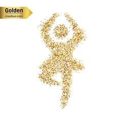 Gold glitter vector icon © happyvector071