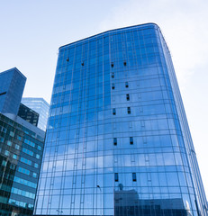 modern glass skyscrapers in the city Tallinn