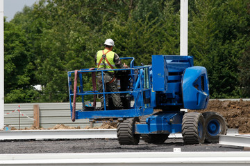 Ouvriers sur un chantier de construction