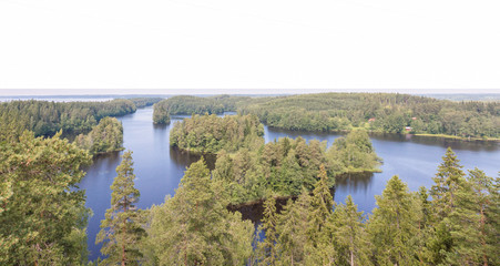 Summer lake landscape in Finland