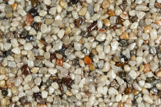 Close up of a natural stone carpet