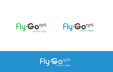 Sitting Bird Abstract Logo design vector letter G