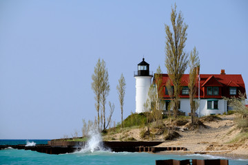 Point Betsie Lighthouse, built in 1858 © haveseen