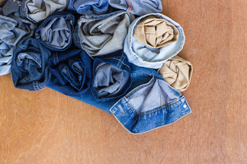 Roll pieces jeans.