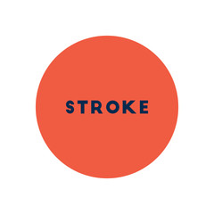 stylish icon in color circle stroke disease