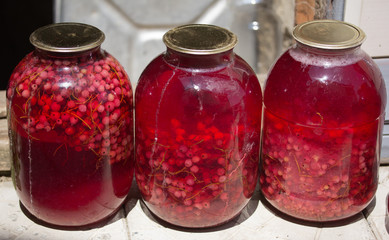 jars with compote