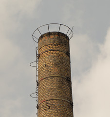Old factory chimney made from bricks © Bascar