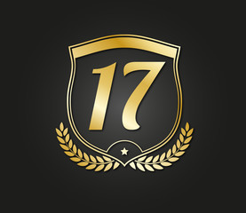 17 shield gold