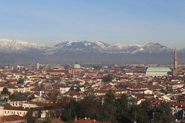 Vicenza, Italy, skyline of the city with Basilica Palladiana and