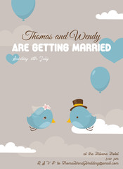 Flying Wedding Birds