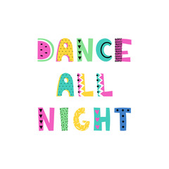 Hand drawn phrase in summer style