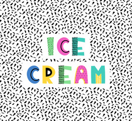 Hand drawn phrase in summer style