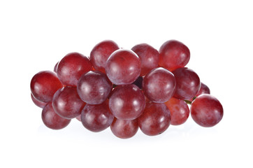 bunch of grapes on white background