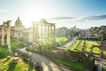 Obraz premium Roman ruins in Rome, Italy