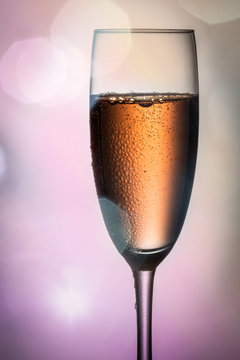 Flute de champagne vin pétillant et cocktail
