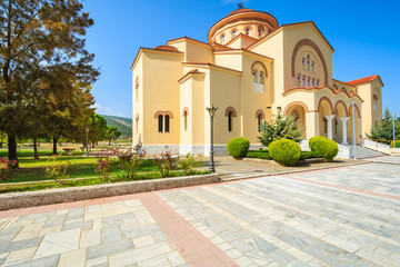 Beautiful old monastery of Agios Gerasimos on Kefalonia island, Greece