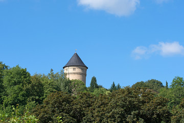 Fototapeta na wymiar Bergfried, Schloss Osterstein, Gera