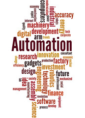 Fototapeta premium Automation, word cloud concept 4