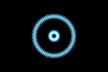 3D digital HUD Element in Motion. Nice 3D Rendering for your futuristic Project
