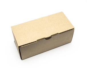 cardboard box on a white background