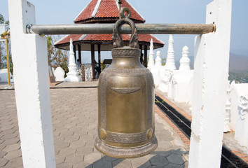 Iron bell in a temple in Thailand
