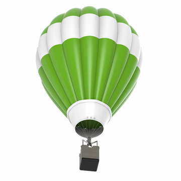 Green Hot Air Balloon