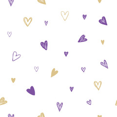 Hearts - seamless pattern