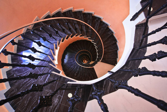 Spiral staircase, Prague