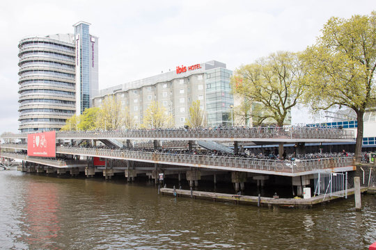  Huge bike bicycle parking station near Amsterdam 