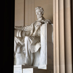 Unusual view of the Lincoln Memorial