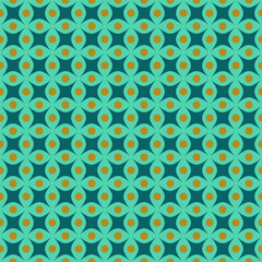 Circle and rhombus seamless pattern