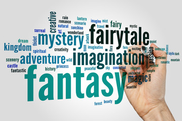 Fantasy word cloud