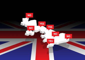 Fototapeta premium Brexit referendum poll on Britain leaving the EU