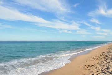 view of the surf on the ocean