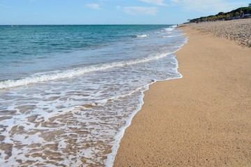 view of the surf on the ocean