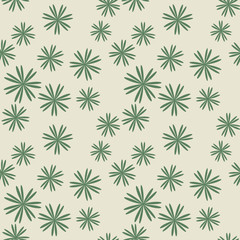 Flower pastel green seamless pattern