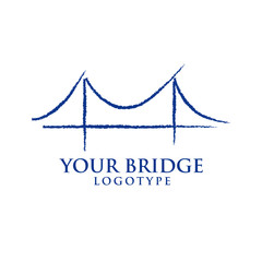 abstract bridge business symbol. creative design