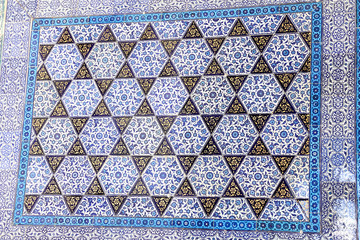 Blue Tiles in Topkapi Palace, Istanbul