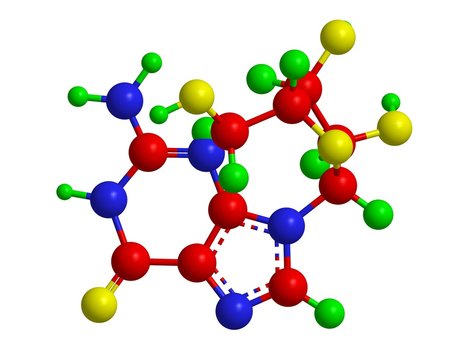 Molecular structure of guanosine
