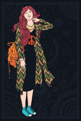 Beautiful card vector