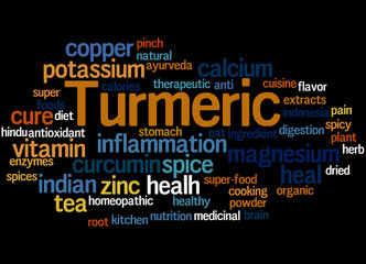 Turmeric, word cloud concept 5