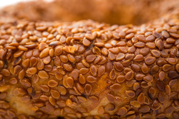 Obraz premium bagel with sesame