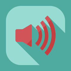 Flat modern design with shadow icon player