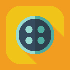 Flat modern design with shadow icons button