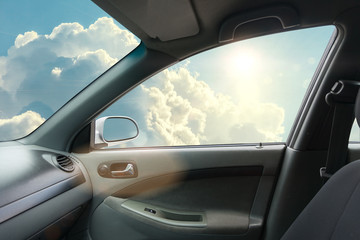 Interior of fly car