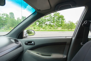 Interior of car