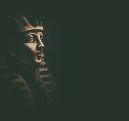 Stone pharaoh tutankhamen mask © merydolla