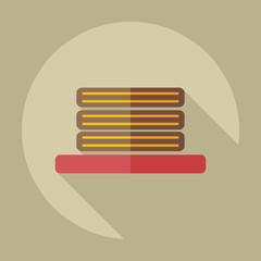 Flat modern design with shadow icons towel