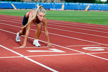 Fototapeta premium Sportowa kobieta