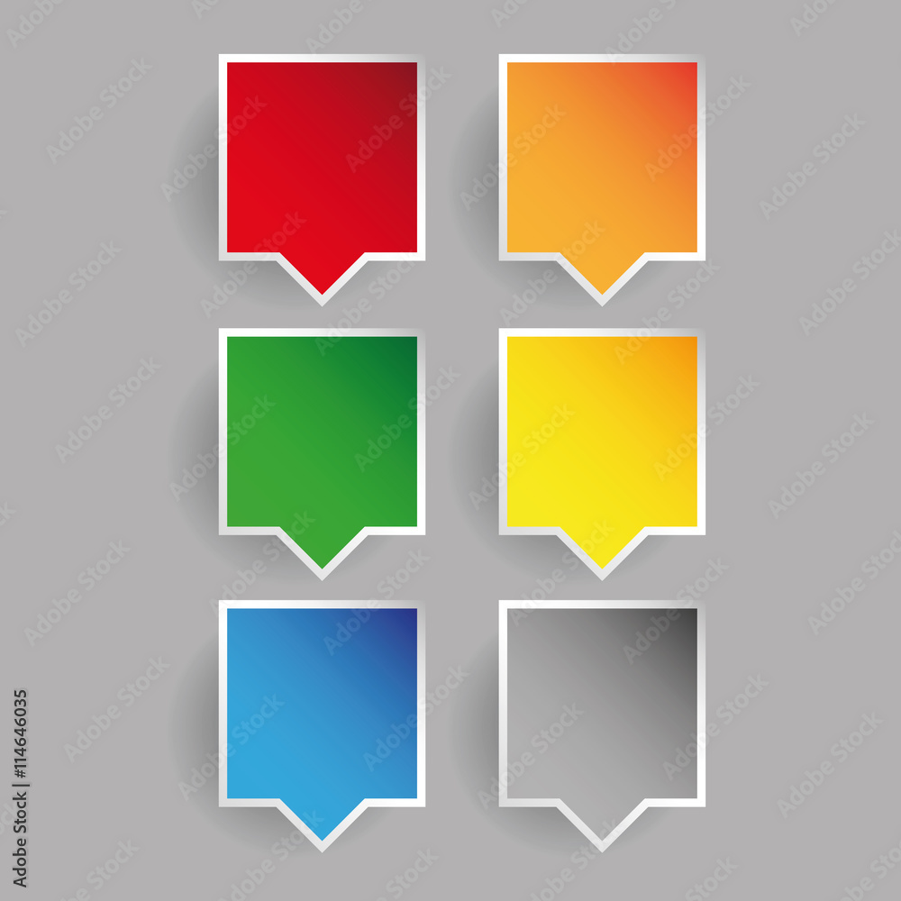Poster empty pointer set vector